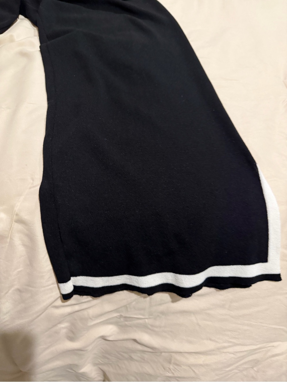 Amazon Women's Wide Leg Pants Jumpsuit Set in Navy with White Trim - Picture 2 of 2